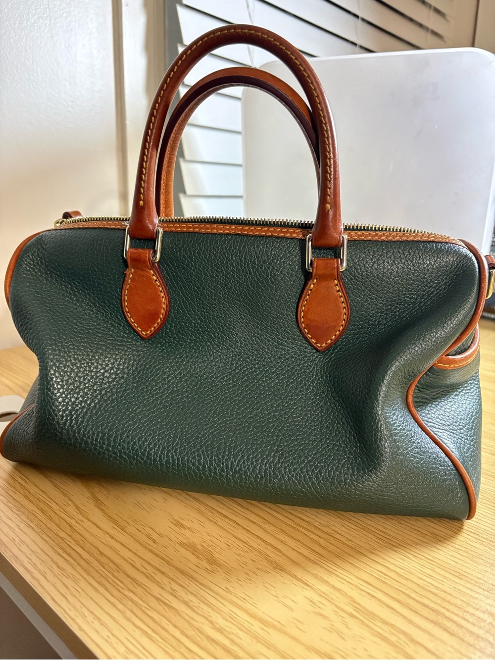 Dooney & Bourke Green Barrel Satchel - Picture 5 of 13
